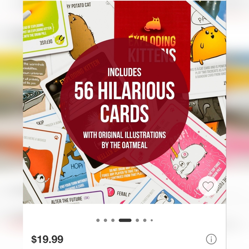 Exploding Kittens Card Game - Picture 2 of 4